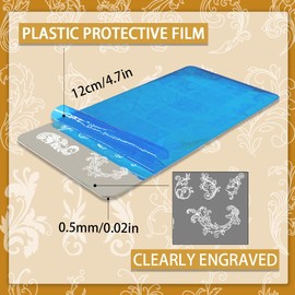 PH PandaHall 3pcs Wirbel Muster Nagelstempelplatten Blumen Nail Art Schablonen French Nail Art Schablonen Pflanzendruck Nagelschablonen Nagelbild Schablonen für Frauen Frühling Nagel Maniküre 12x6cm