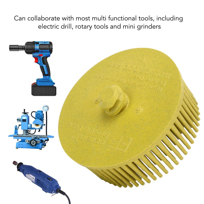 2 Inch Bristle Disc Grit Abrasive Bristle Shank Attachment Disc