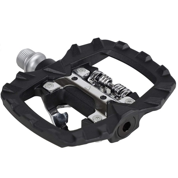 Venzo Multi-Use Compatible with Shimano SPD Mountain Bike Road Bicycle Sealed Clipless Pedals - Dual Platform Multi-Purpose - Great for Touring, Road, Trekking Bikes -Light Engineering Thermoplastic