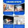 Gezan Zipper Microwave Steamer Bags Reusable Food Storage Bag Freezer
