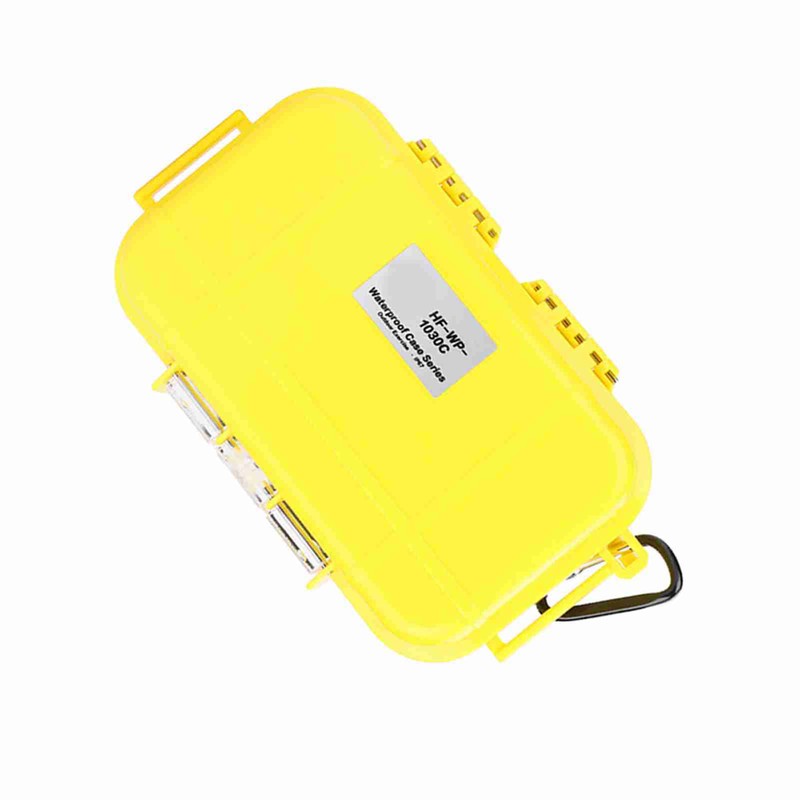 Outdoor Survival Shockproof Waterproof Storage Case Airtight Carry Box Container(Yellow)