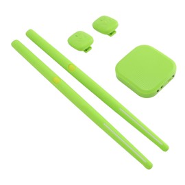 Virtual Drum Kit Portable Virtual Reality Drum Set with Sticks Pedals for Beginners Children Adults Green