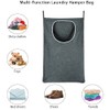KINGSUSLAY Hanging Laundry Hamper, Hanging Hamper with Free Hanging Hooks,