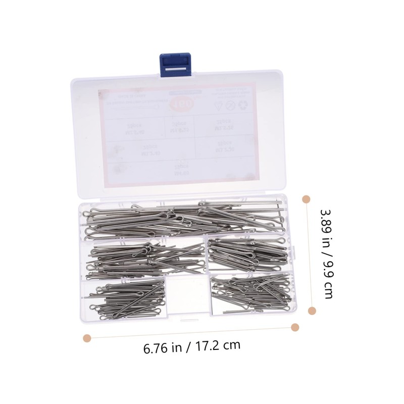 iplusmile 1set Stainless Steel Cotter Pin Set Fasteners Spring Cotter