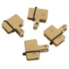 4 Pair Bike Brake Pads with Installation Tools Metal Reliable