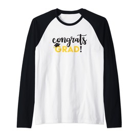 Congrats GRAD Raglan Baseball Tee