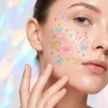 5 Sheets Colorful Butterfly Face Gems, Self-Adhesive Butterfly Gems