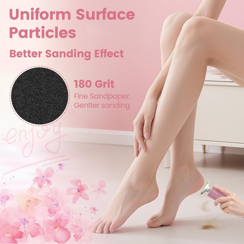 Foot File Replacement Pads, 60pcs Sandpaper Discs for Electric Foot