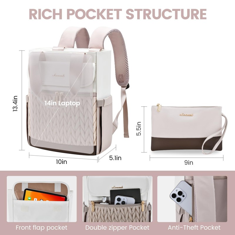 LOVEVOOK Backpack Purse for Women, Convertible Mini Backpacks Tote for