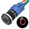 APIELE 19mm Momentary Push Button Switch On Off Aluminium Alloy