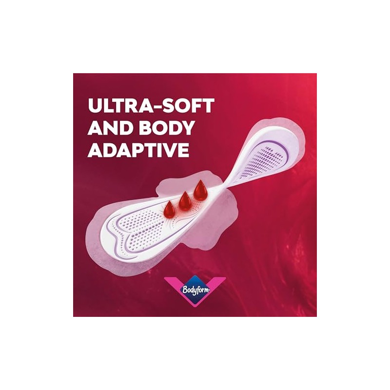 Bodyform Ultimate Ultra Long Sanitary Towels Wings 120 Pack, Heavy