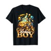 Golden Birthday Boys Bday Toddlers Birthday Party Decoration T-Shirt