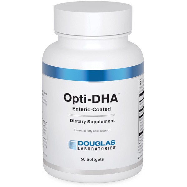 Douglas Laboratories Opti-DHA Enteric-Coated | Essential Omega-3 Fatty Acids for Cardiovascular Health | 60 Capsules