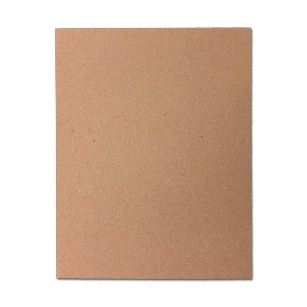 30pt 8" x 10" Brown Kraft Cardboard Chipboard (100 Pieces)
