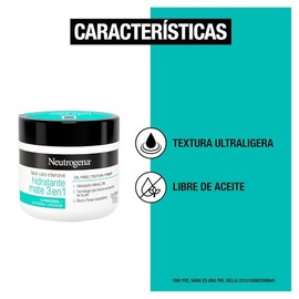 Neutrogena Face Care Intensive Crema Hidratante Facial Mate 3 en 1 D Pantenol 100g