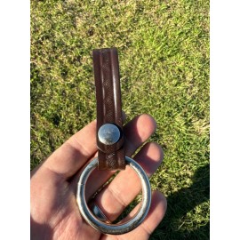 Don Hume Vintage Don Hume Mid State Brown Basket Baton Ring Holder 1 1/2" Diameter Nickel