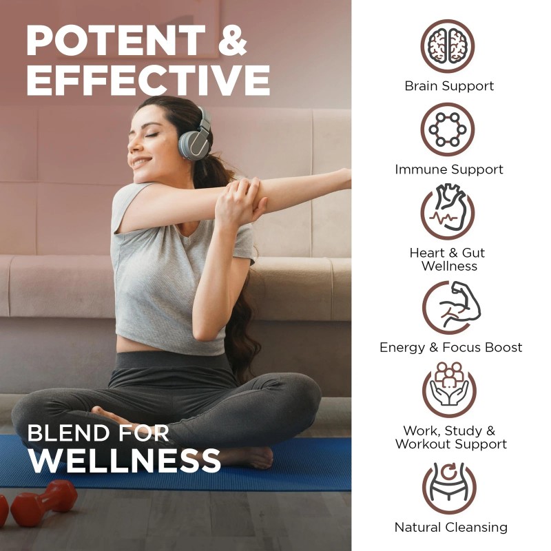 Nutrivein 11 Mushroom Blend Immune Support Herbal Supplement 90 Capsules