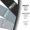 3DActive Fabric Resistance Bands for Legs and Butt. Wide Non-Slip