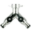 2 Way Splitter with 3/4 Inch Ball Valves for 2