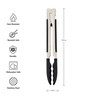 KitchenAid Silicone Tipped Side Locking Tongs, Black, 9 Inch