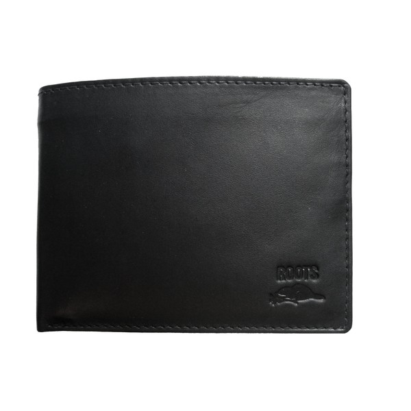Roots Men's Slimfold Leather 3-Way Zip-Around RFID Secured Bifold Wallet