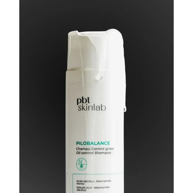 Pbt Skinlab Pilobalance Champú Control Grasa 300ml Niacinamida Ácido Salicílico