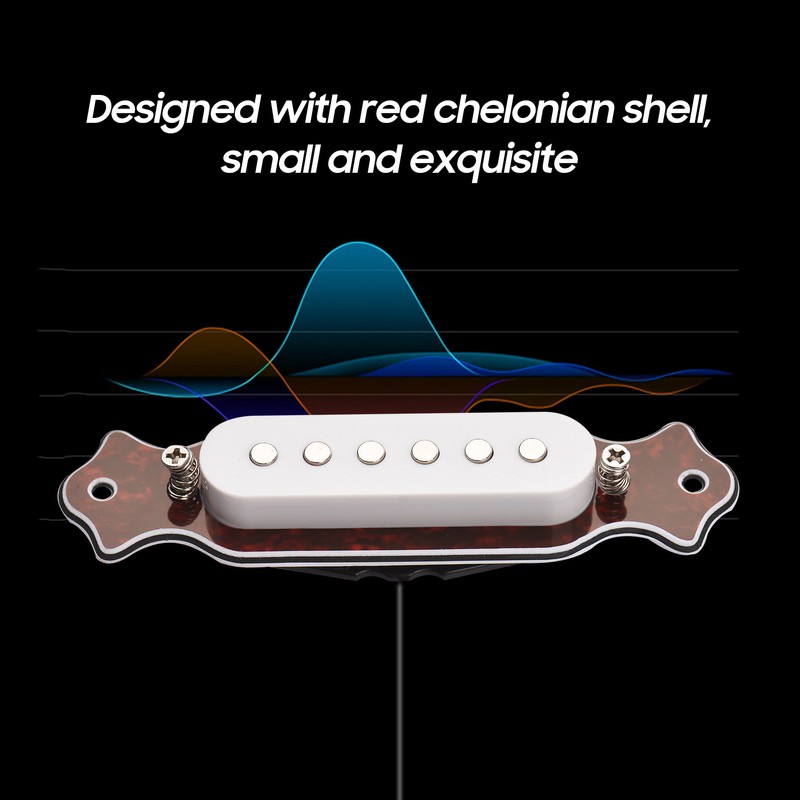Guitar Magnetic Single Coil Noiseless Pickup Folk Acoustic Guitar Sound