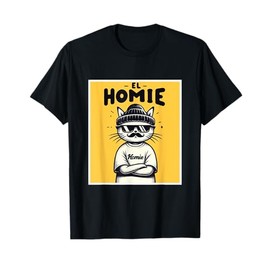 LIL HOMIE Cute Cholo Cat Chicano Art West Coast Hip Hop Prem T-Shirt