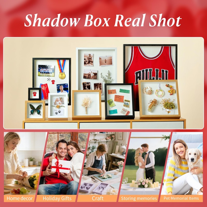 MUXIUNT 16x20 Shadow Box Picture Frame Display Case with Soft