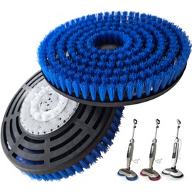 HXZIYI Steam Mop Pads Replacement Brush Head for Shark Steam Mop S7000/S7001/S8201 Series - Upgrade Brush Heads with Nylon Bristles, Deep Clean Hardwood & Tile Floors, Scratch-Free Polish(Blue)