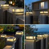 SLAWA Solar Post Light Fixture Exterior Pillar Light with LED