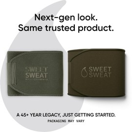 Sports Research Sweet Sweat Waist Trimmer (Core Series) - Premium Sweat Enhancing Fitness Band for Women & Men - Adjustable Fit · Latex-Free Neoprene - Matte Green, XXL