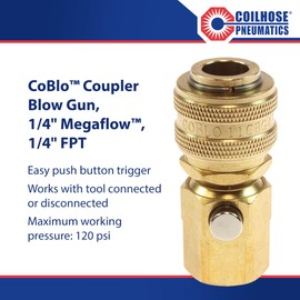 Coilhose CoBlo Coupler Blow Guns (11CBG4F 1/4" Megaflow™, 1/4" FPT)