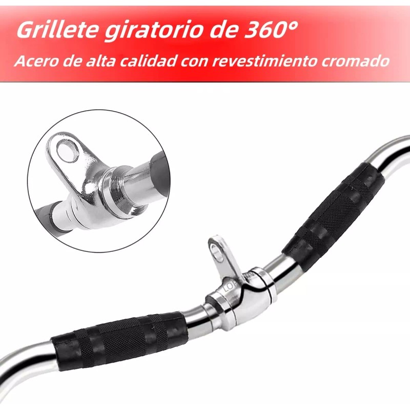 UWEI Agarradera Maneral Jaladera Z Protector Polea P/espalda 76cm