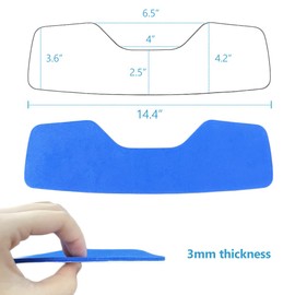 MESINURS Shower Chair Back Mat, Blue, EVA Foam, Bath Safety Accessory