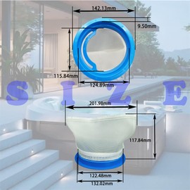 RTPOWER for HTCPSD 2540-389 Replacement Hot Tub Sundance Filter Part: Pro-Polish 5" Filter Bag (2 Pack) Fits All of the Following J-400 hot Tubs