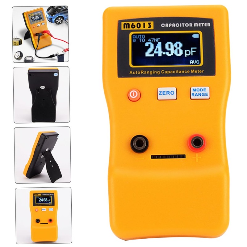 Tofficu High Precision Digital Capacitor Tester Portable Auto Ranging Measuring