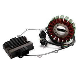Topteng Stator Coil + Regulator Rectifier + Gasket for Kawasaki Ninja 400 EX400 2018-2023, Ninja 400 ABS EX400 2018-2023, Z400 ER400 2019-2022