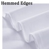 20ftx8ft Wrinkle Free White Backdrop Curtains Panels for Parties, Polyester