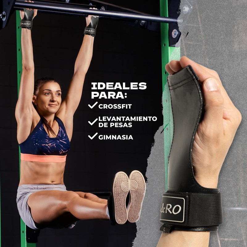 DA&RO Crossfit- und Handgelenkschoner mit Tragetasche (Schwarz, L)