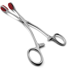 SURGICAL ONLINE Superior Young Tongue Forceps - Quality Aluminum Steel, User Friendly, Durable with High Mirror Finish