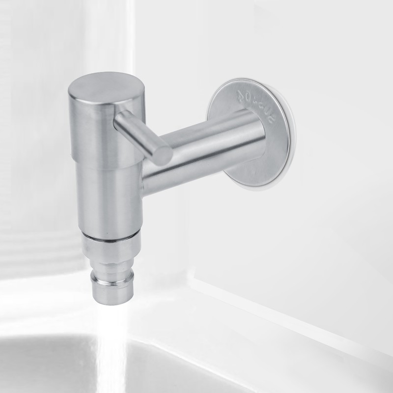 G1/2" Stainless Steel Washing Machine Wall Mounted Water Faucet Mop