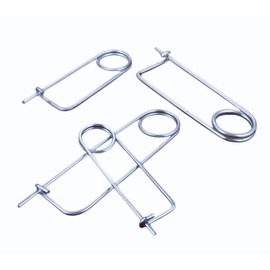 8/6/4 /2PCS Steel Brooch Shape Cotter Safety Pins, Spring Pin Quick Lock Brooch Locking Fastener for Farm Lawn Garden Hitch -6Sizes (Size: 5*110*43mm/0.20*4.33*1.69inch 4PCS/Set)