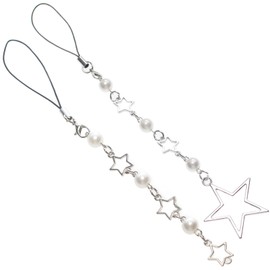Cute Y2K Phone Charm Strap, Camera Strap Wrist,Star Chain Lanyard String for Bag Purse Backpack Wallet Airpods Pendants Decor