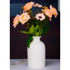 Ceramic White Small Vase, Dry Flower Vases Minimalism Style for