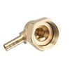 sourcing map Brass Hose Barb Fitting Elbow, 6mm Barbed x