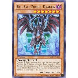 YU-GI-OH! - Red-Eyes Zombie Dragon (LCJW-EN206) - Legendary Collection 4: Joey's World - 1st Edition - Rare