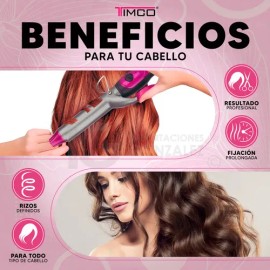 Tenaza Rizadora De Cabello Timco Titanio Cerámica  Iones 25mm                                                                                         