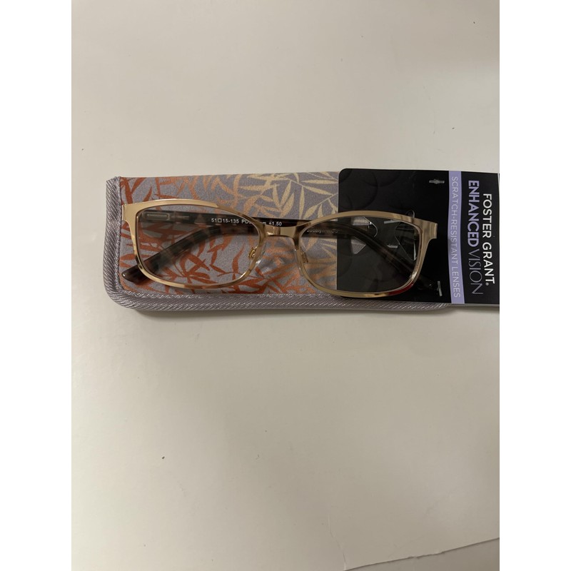 Foster Grant reading glasses, Jocelyn, shiny pink rose 1.50