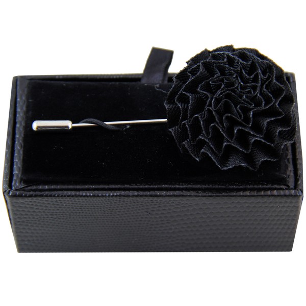 New formal Men's flower lapel pin chest brooch buckle black wedding prom party